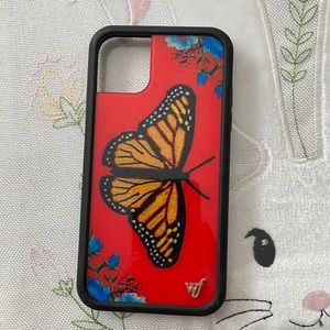 red wildflower case for an iphone 11
